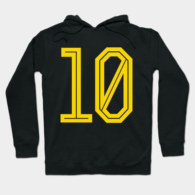 Yellow 10 Hoodie by colorsplash